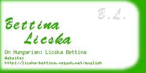 bettina licska business card